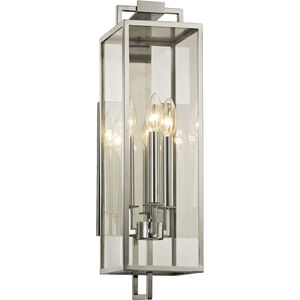 Beckham 3 Light 22 inch Polished Stainless Outdoor Wall Sconce