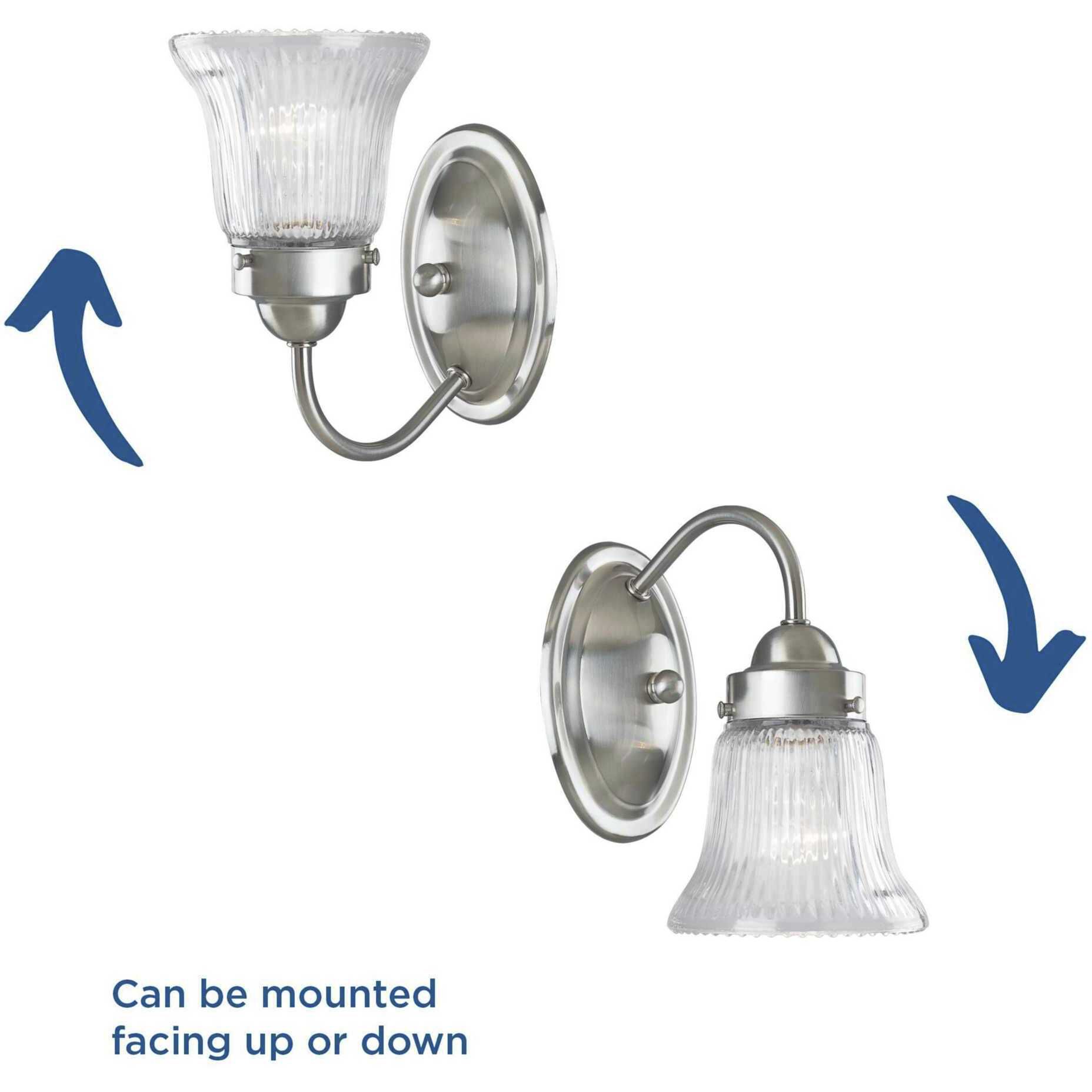 Clarence 1 Light 4.88 inch Brushed Nickel Bath Vanity Wall Light