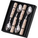 Alice Silver and Ivory Coffee Spoons, Set of 4