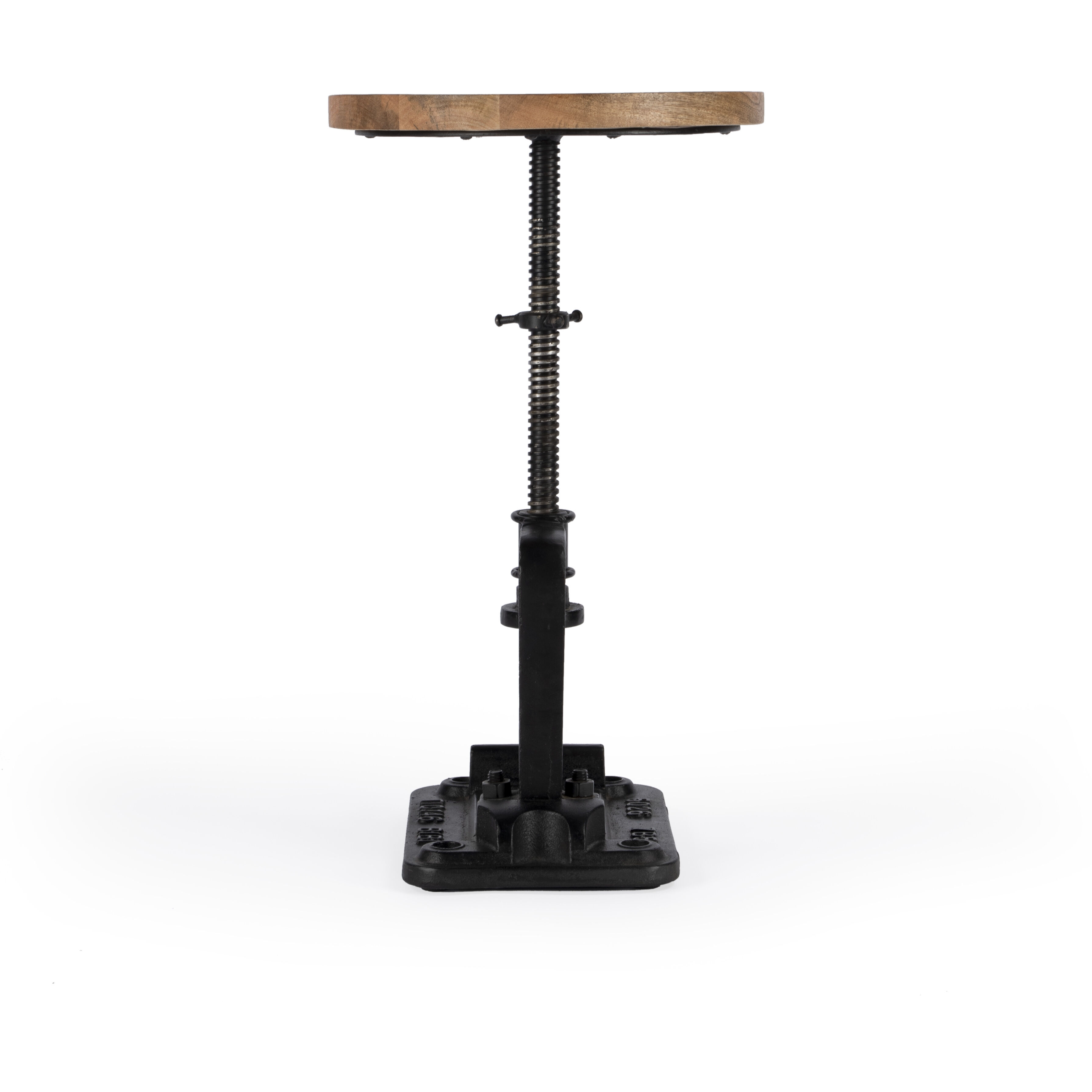 Ellis Adjustable Pedestal Side table in Multi-Color