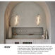 Eos LED 25 inch Lacquered Brass Bath Light Wall Light