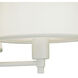 Real Simple 4 Light 35 inch Stardust White Powder Coat Chandelier Ceiling Light