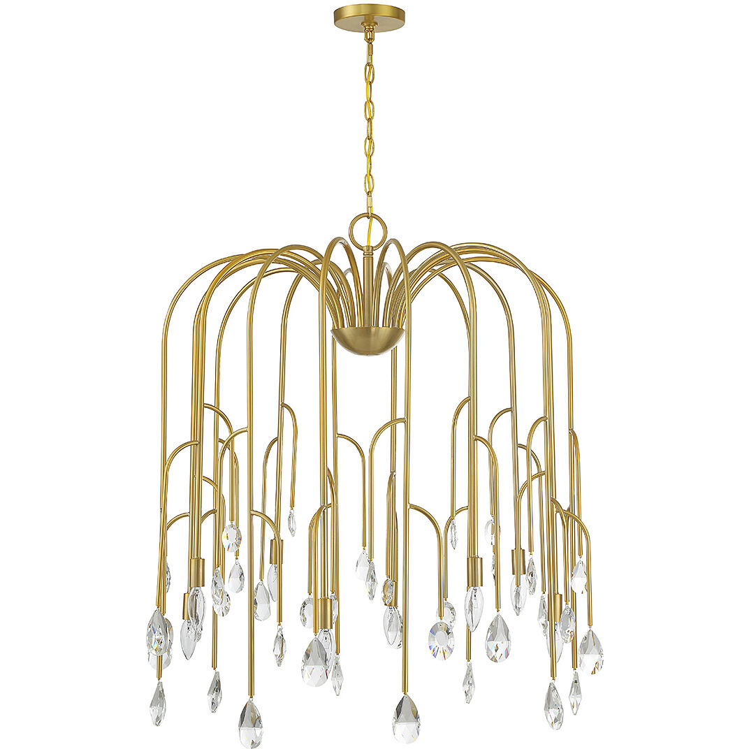 Anholt 8 Light 32 inch Noble Brass Chandelier Ceiling Light