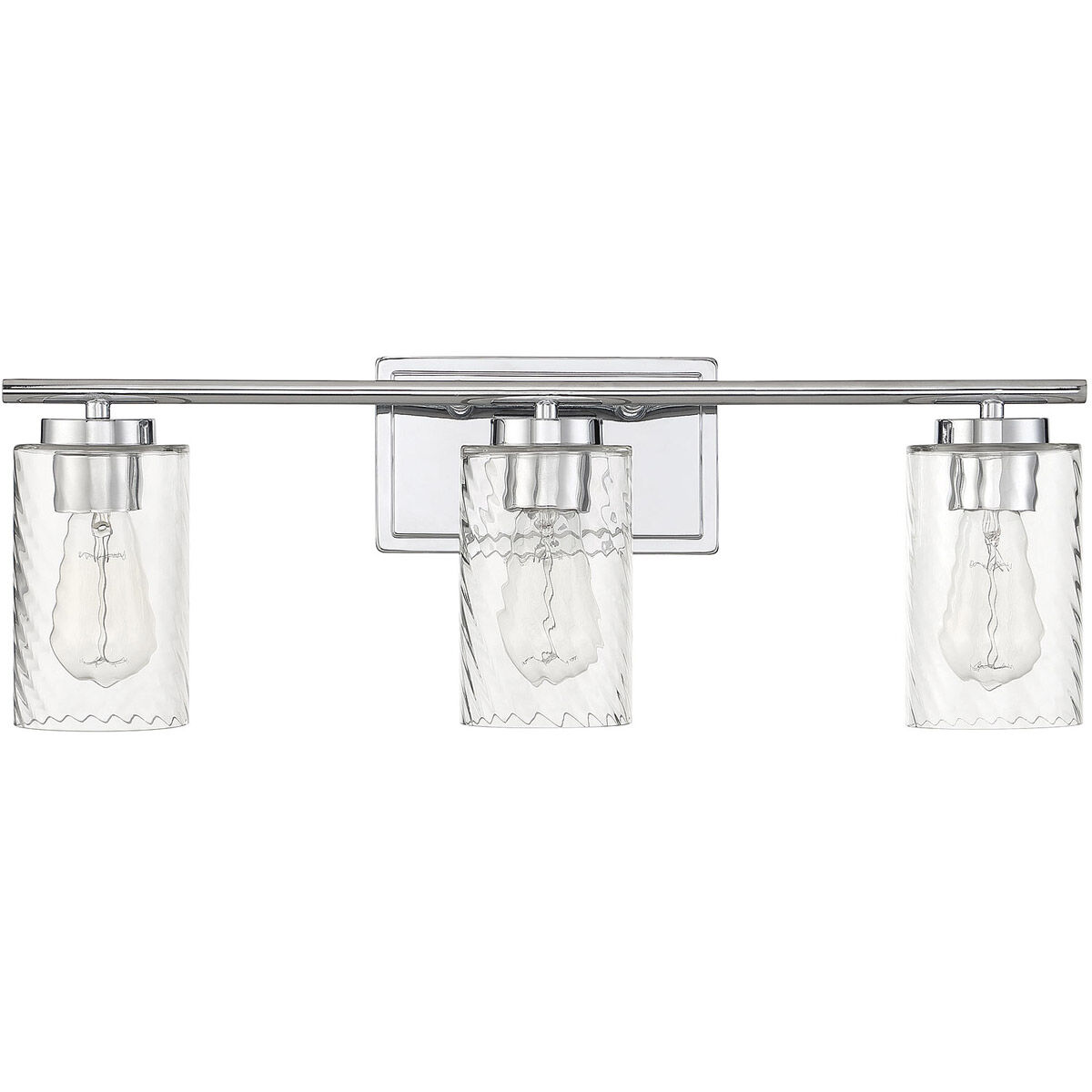 Transitional 3 Light 24 inch Chrome Bathroom Vanity Light Wall Light