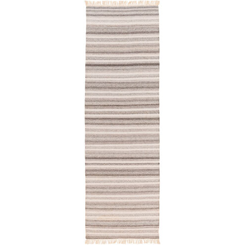 Isabella 120 X 96 inch Light Gray, Ivory, Charcoal, Dark Brown Rug