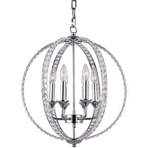 Canada 6 Light 18 inch Chrome Chandelier Ceiling Light