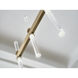 Sycara LED 5 inch Champagne Bronze Chandelier Linear Ceiling Light, Single