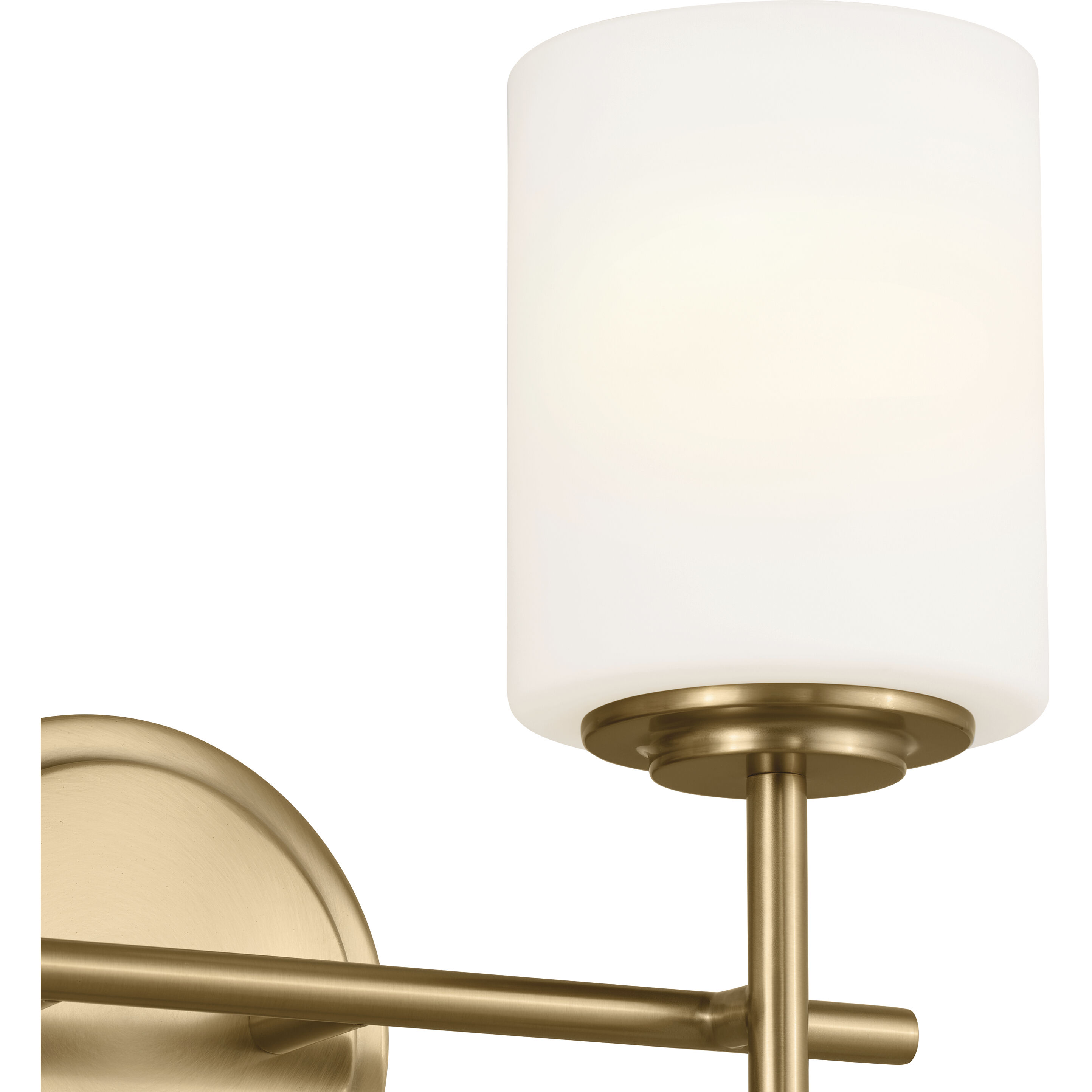 Ali 2 Light 14 inch Brushed Natural Brass Bath Vanity Light Wall Light