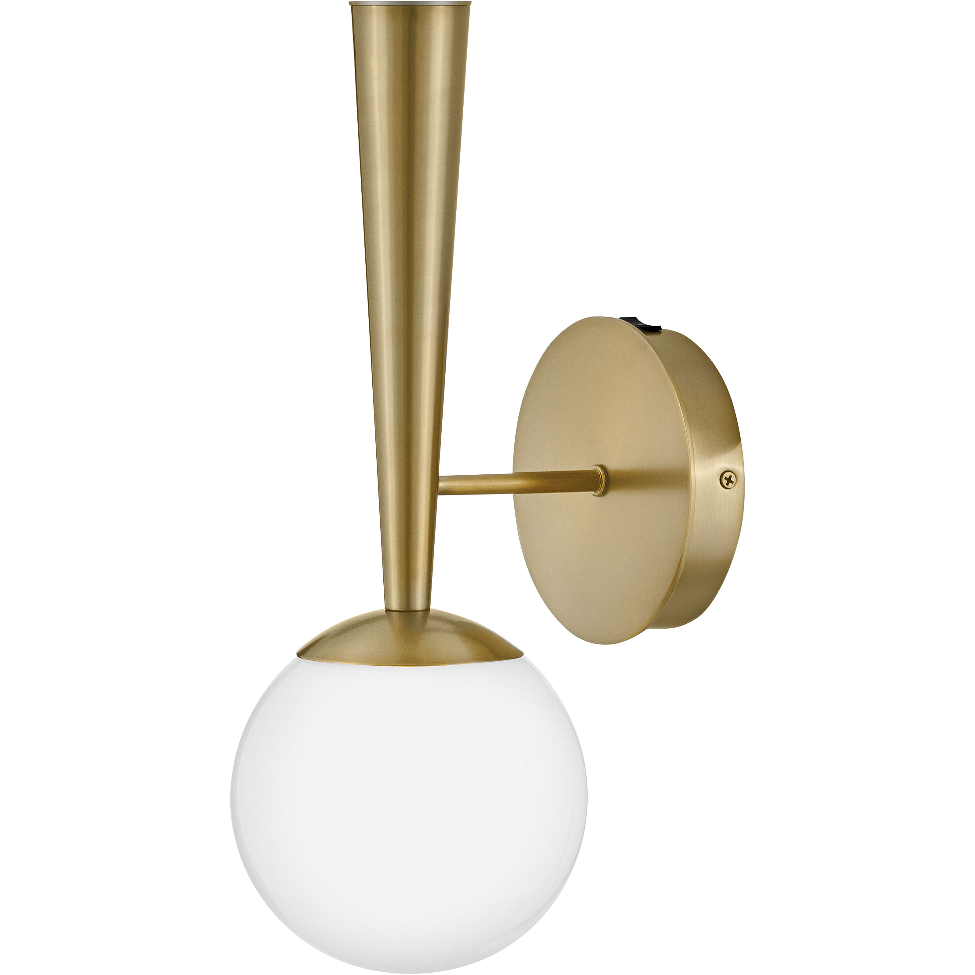 Izzy LED 6 inch Lacquered Brass Sconce Wall Light