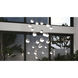 Grapes LED 27 inch Satin Nickel Cluster Pendant Ceiling Light in White Glass