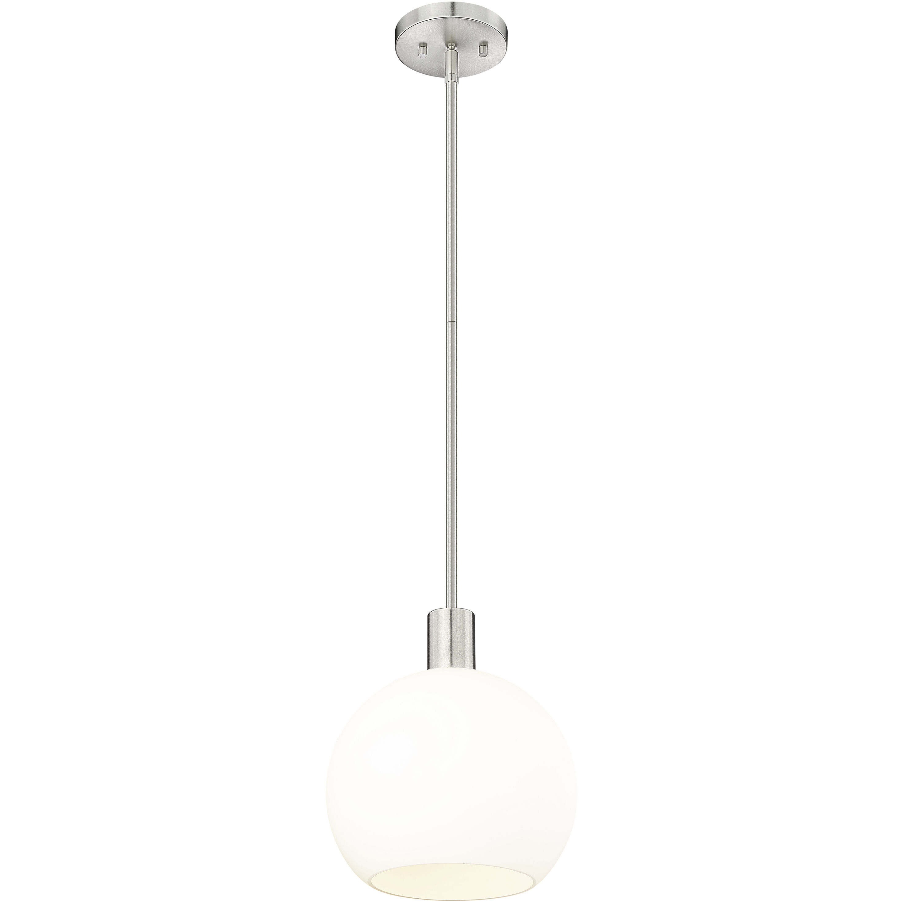 Margo 1 Light 9.75 inch Brushed Nickel Pendant Ceiling Light