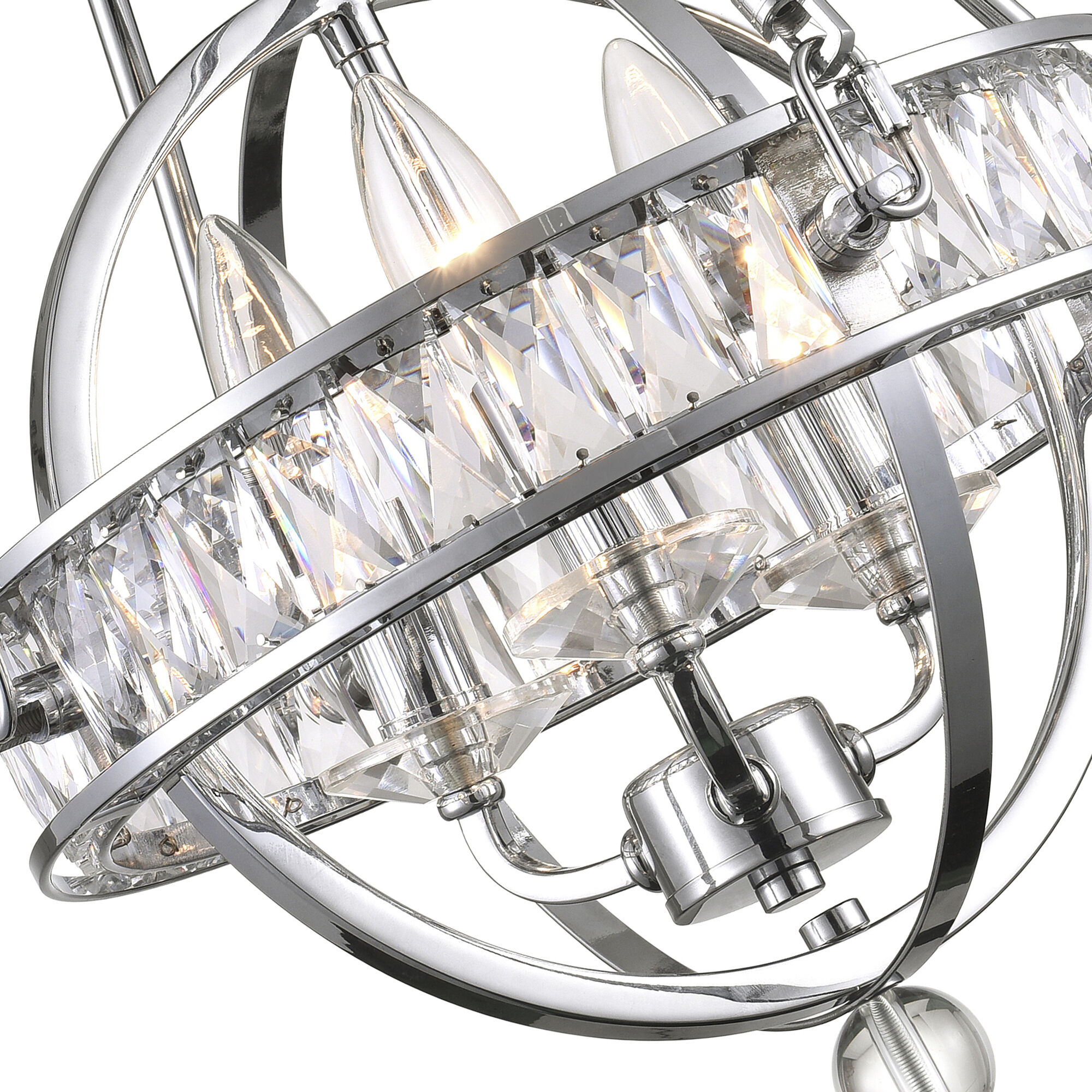 Arkansas 3 Light 12 inch Chrome Mini Chandelier Ceiling Light