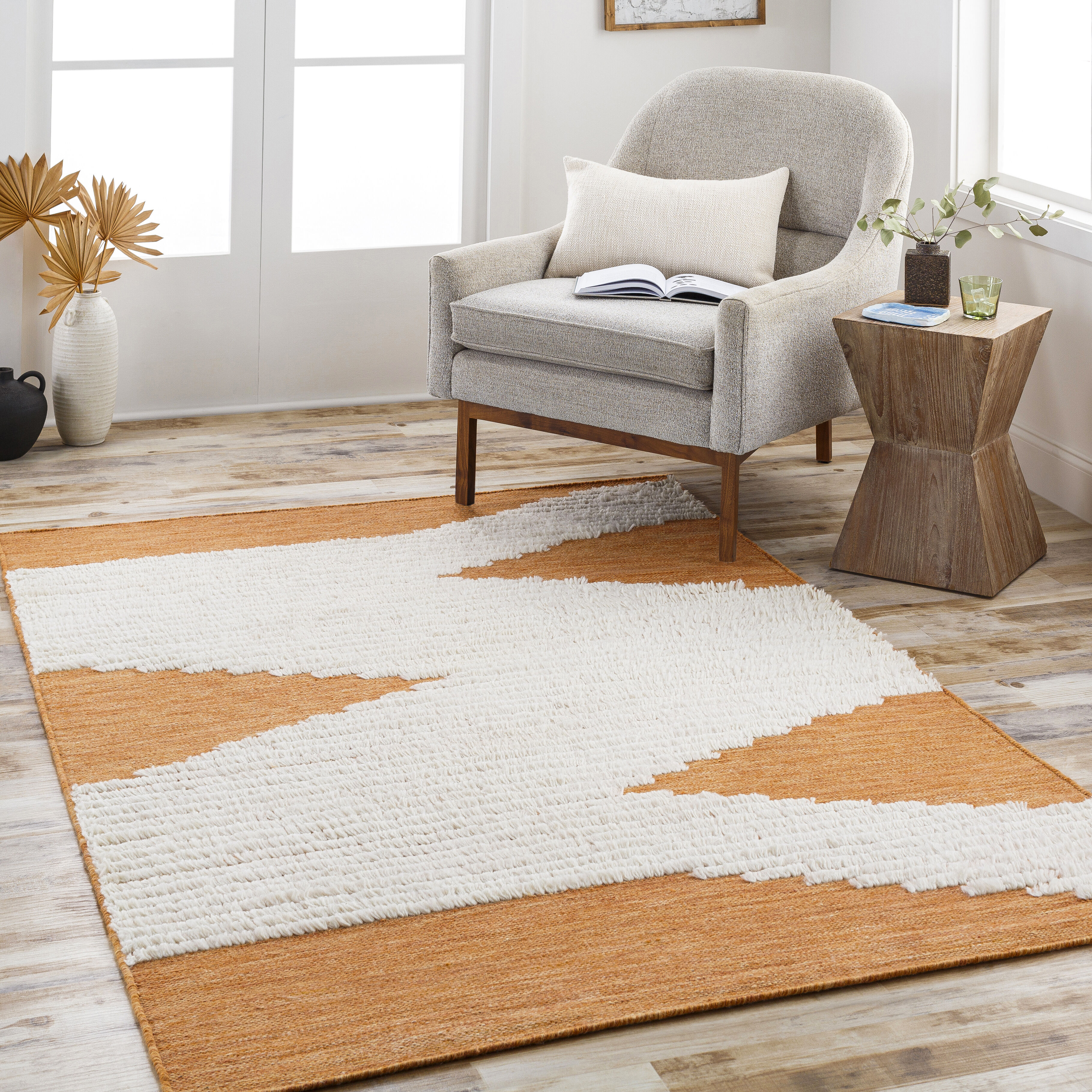 Apache 60 X 36 inch Camel Rug in 3 x 5, Rectangle