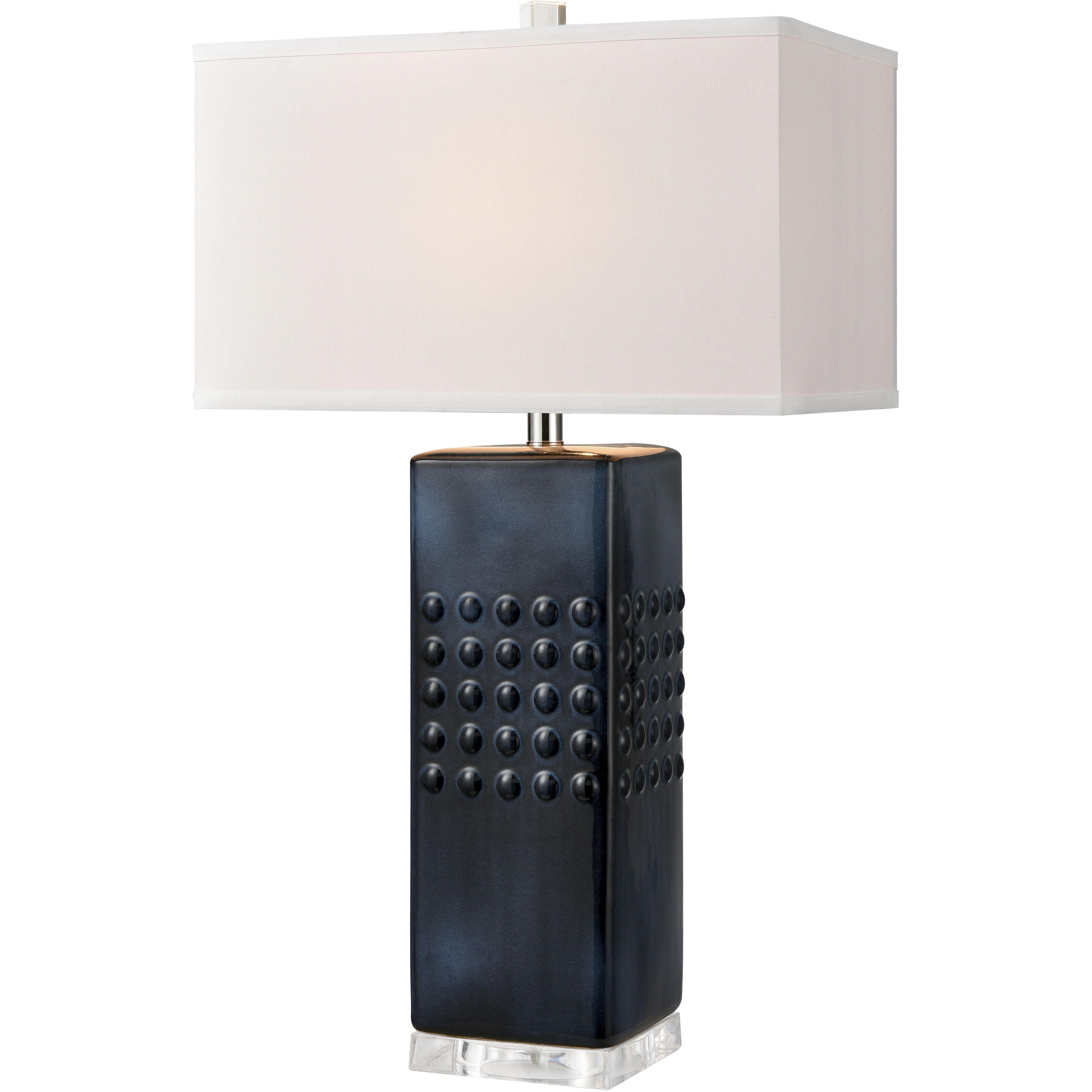 Easdale 30 inch 150 watt Navy Table Lamp Portable Light