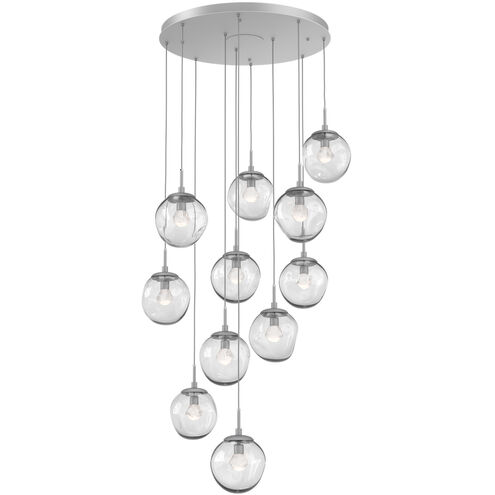 Aster LED LED Classic Silver Chandelier Ceiling Light, Round Multi-Pendant