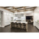Euclid 10 Light 56 inch Matte Black Linear Chandelier Ceiling Light