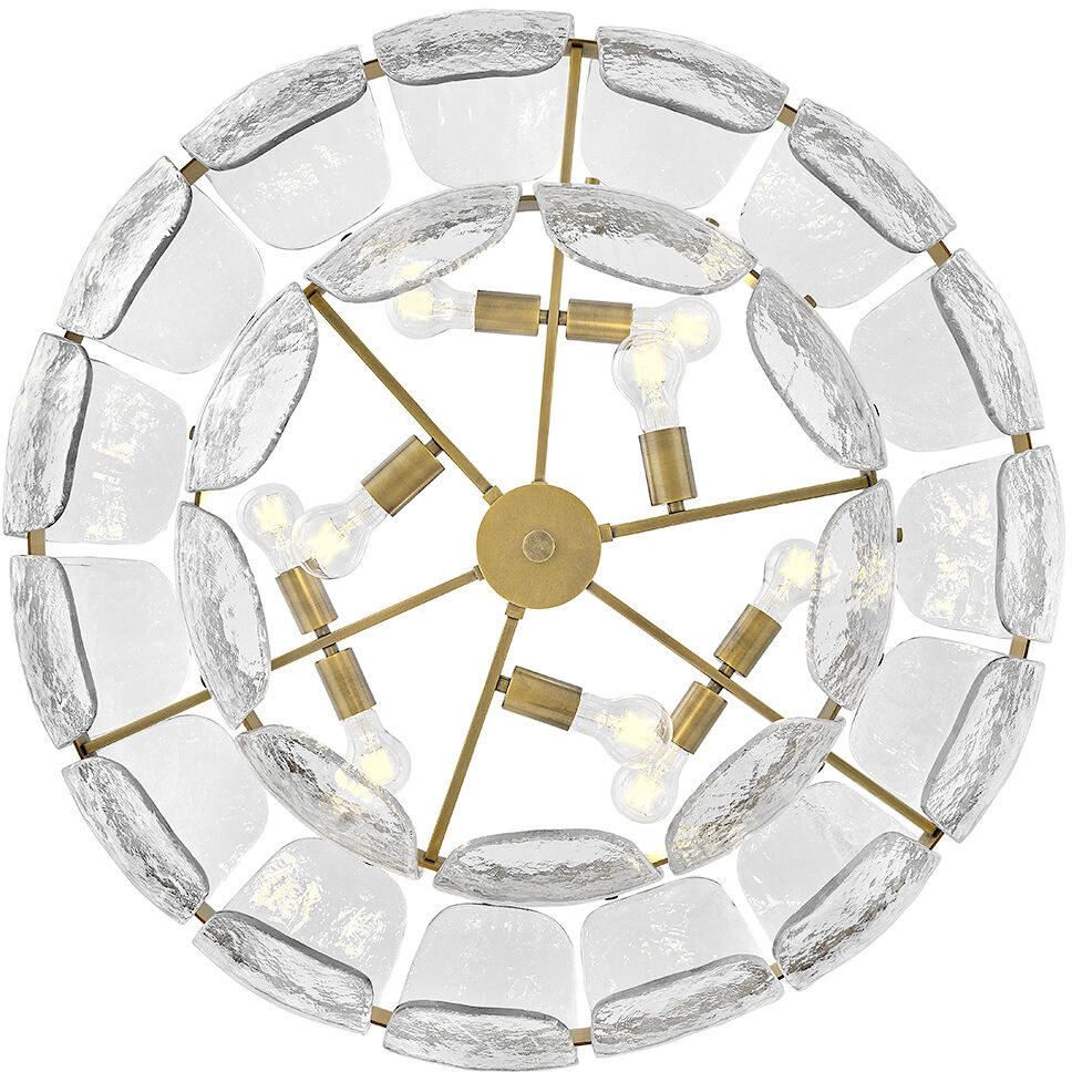 Lillia 9 Light 36.25 inch Heritage Brass Chandelier Ceiling Light