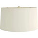 Miriam 30.5 inch 150.00 watt Ivory Crackle and Polished Nickel Table Lamp Portable Light