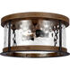 Sean Lavin Angelo 2 Light 13.75 inch Distressed Weathered Oak / Slate Grey Metal Flush Mount Ceiling Light