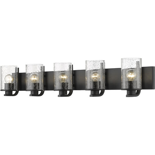 Beckett 5 Light 42 inch Matte Black Vanity Wall Light