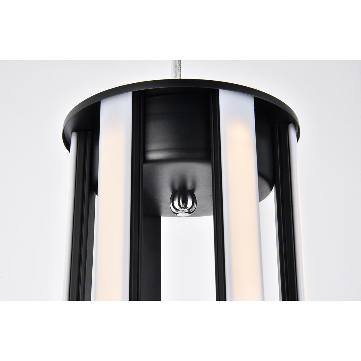 Dahlia LED 18.2 inch Black Pendant Ceiling Light