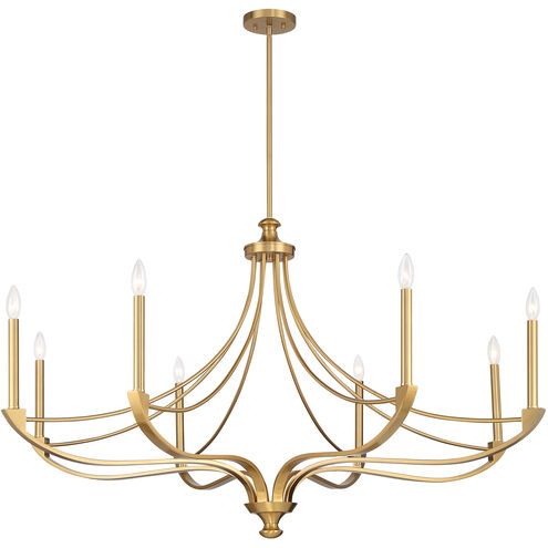 Preserve 8 Light 50 inch Warm Brass Chandelier Ceiling Light