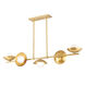 Glimmer LED 50 inch Aged Brass Island Light Ceiling Light