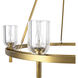 Lucian 6 Light 31.5 inch Vintage Brass Chandelier Ceiling Light