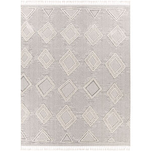 Azilal 122 X 94 inch Gray/Ivory Machine Woven Rug in 8 x 10