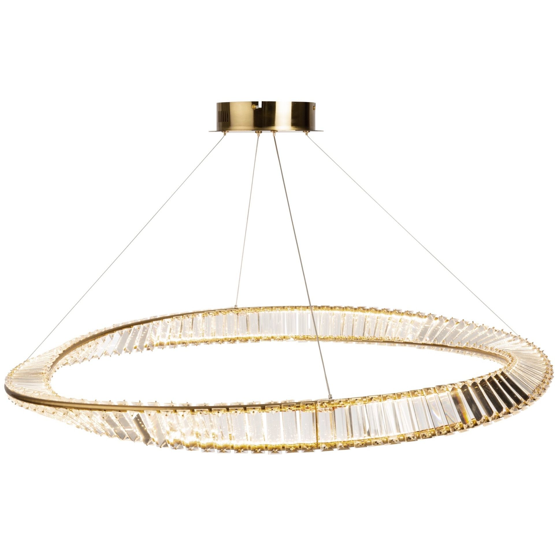Stella LED 39.5 inch Brushed Brass Pendant Ceiling Light
