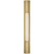 Ian K. Fowler Ellington LED 3 inch Hand-Rubbed Antique Brass Slimline Bath Light Wall Light