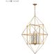 Connexions 8 Light 24 inch Gold Leaf with Silver Chandelier Ceiling Light