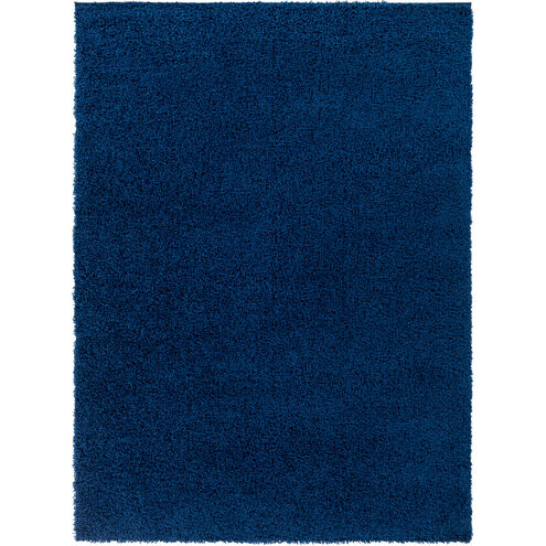Bliss Shag 84 X 63 inch Dark Blue Rug in 5 x 8