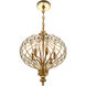 Altair 6 Light 19 inch Antique Bronze Chandelier Ceiling Light