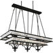 Shalia 20 Light 47 inch Black Island/Pool Table Light Ceiling Light