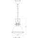 Chival 1 Light 11 inch Polished Nickel Pendant Ceiling Light, Essentials
