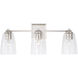 Laurent 3 Light 24 inch Polished Nickel Vanity Light Wall Light