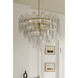 Torvento 15 Light 32.75 inch Legacy Brass Pendant Ceiling Light in Clear Handmade Glass