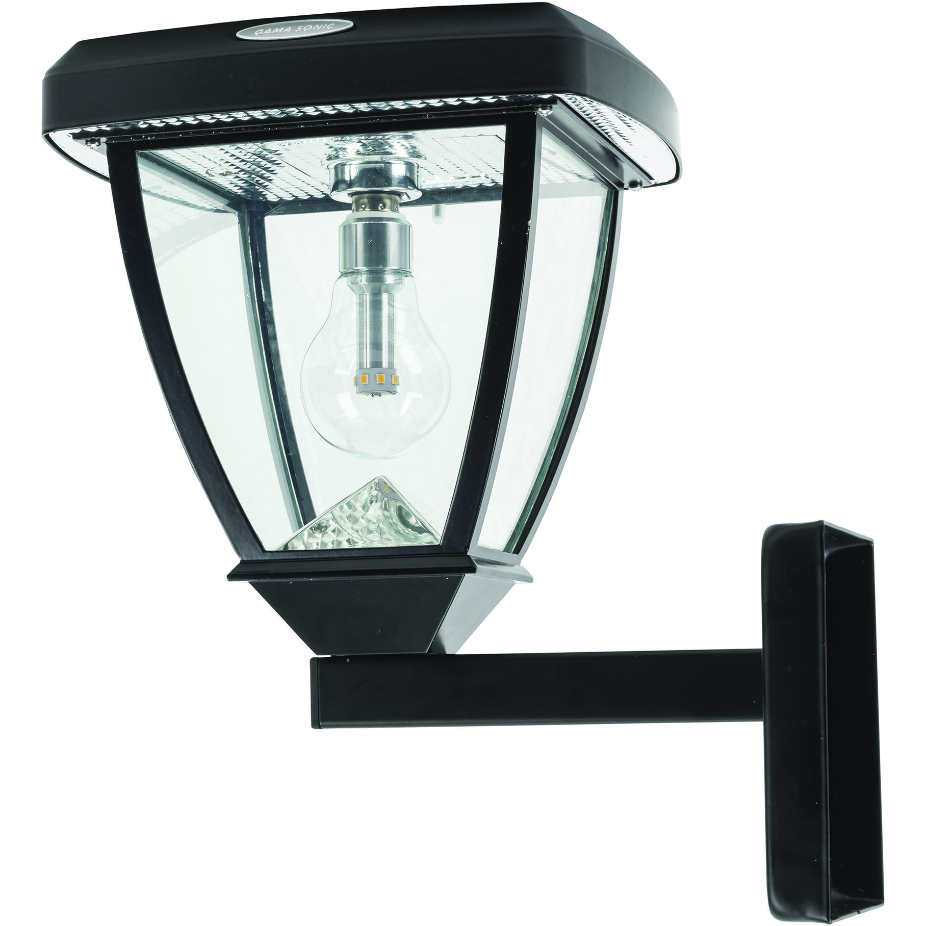 Inversee 1 Light 12.75 inch Black Post Light, Solar