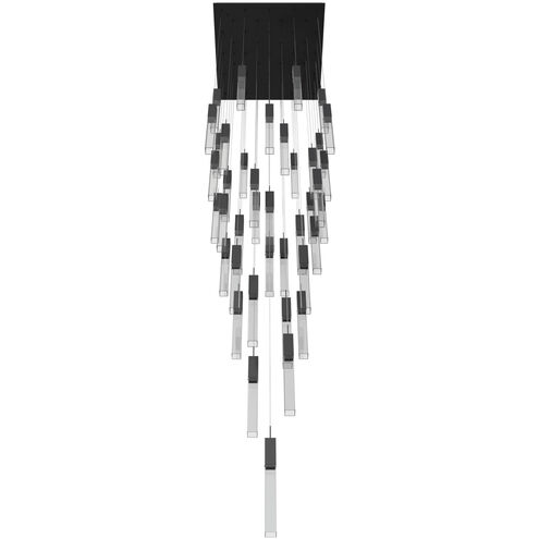 Original Glacier Avenue LED 36 inch Black Multi Port Pendant Ceiling Light in Clear