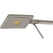 George's Reading Room 19 inch 8.00 watt Brushed Nickel Table Lamp Portable Light, Pharmacy