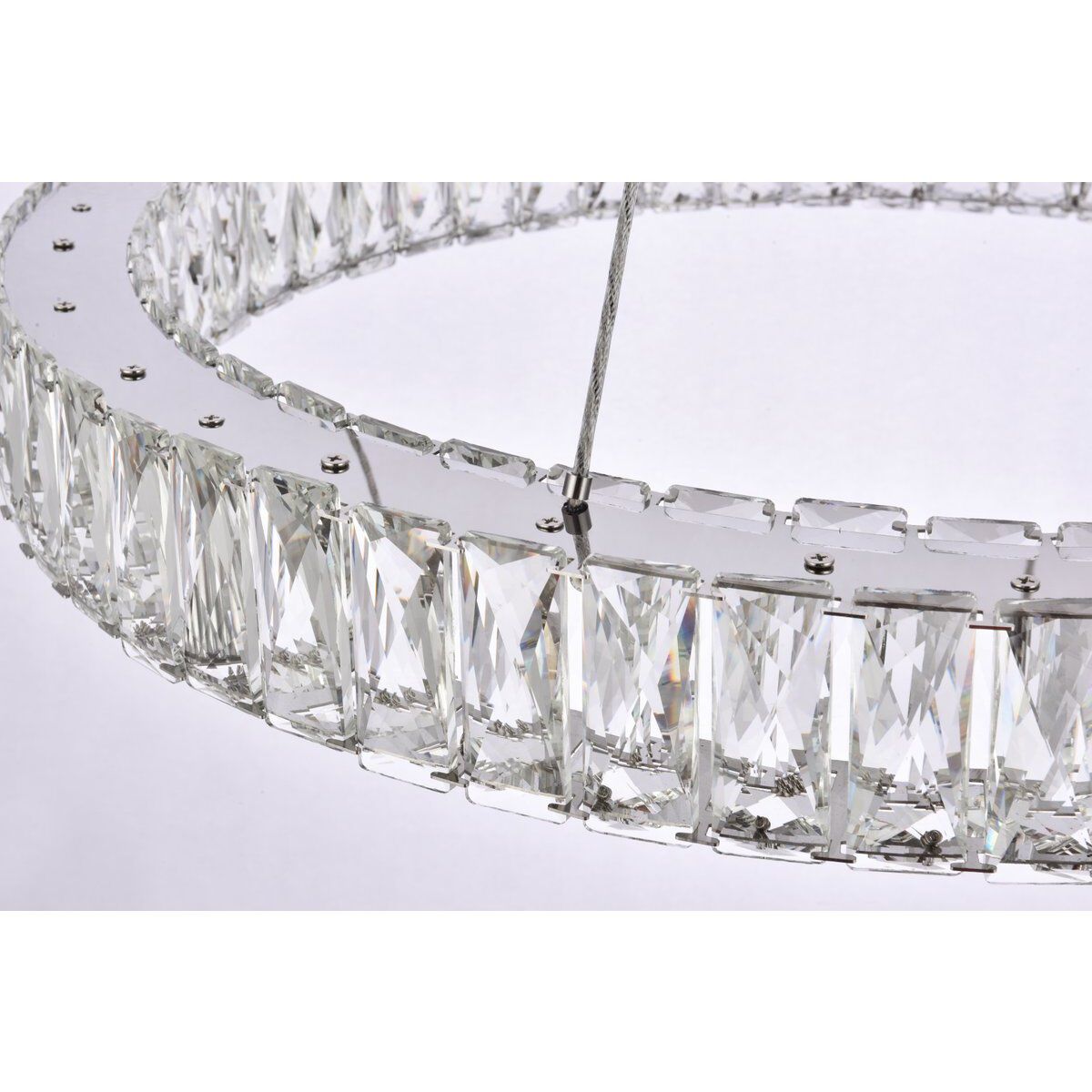 Monroe 1 Light 26 inch Chrome Pendant Ceiling Light