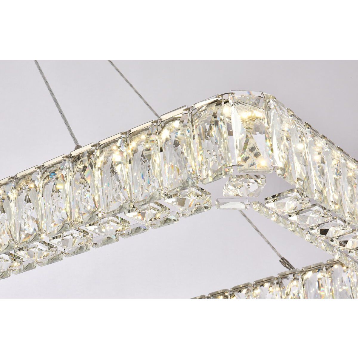 Monroe 1 Light 42 inch Chrome Pendant Ceiling Light