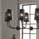 Adeena 8 Light 20.75 inch Black Chandelier Ceiling Light