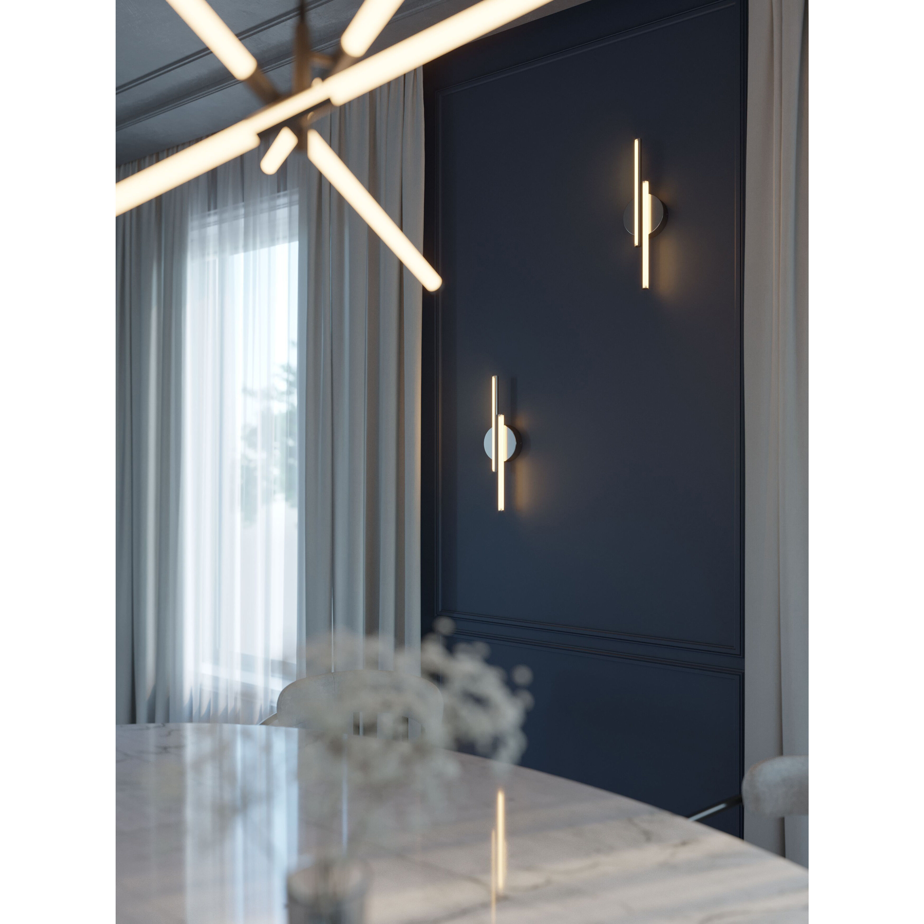 Ella LED 4.68 inch Satin Nickel ADA Wall Sconce Wall Light