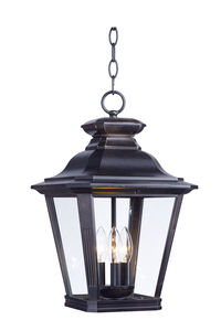 Knoxville 3 Light 11 inch Bronze Outdoor Hanging Lantern