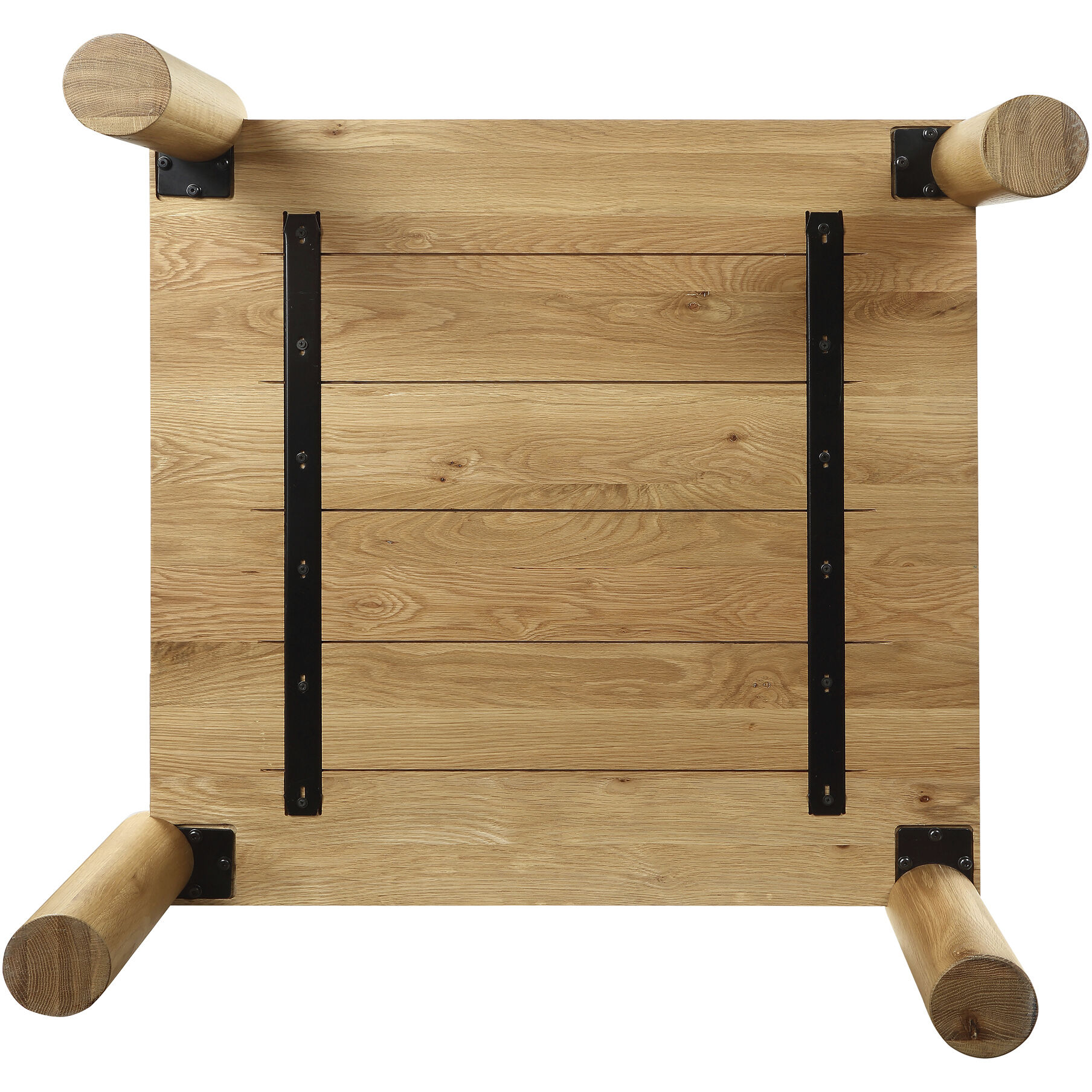 Post 36 X 36 inch White Coffee Table