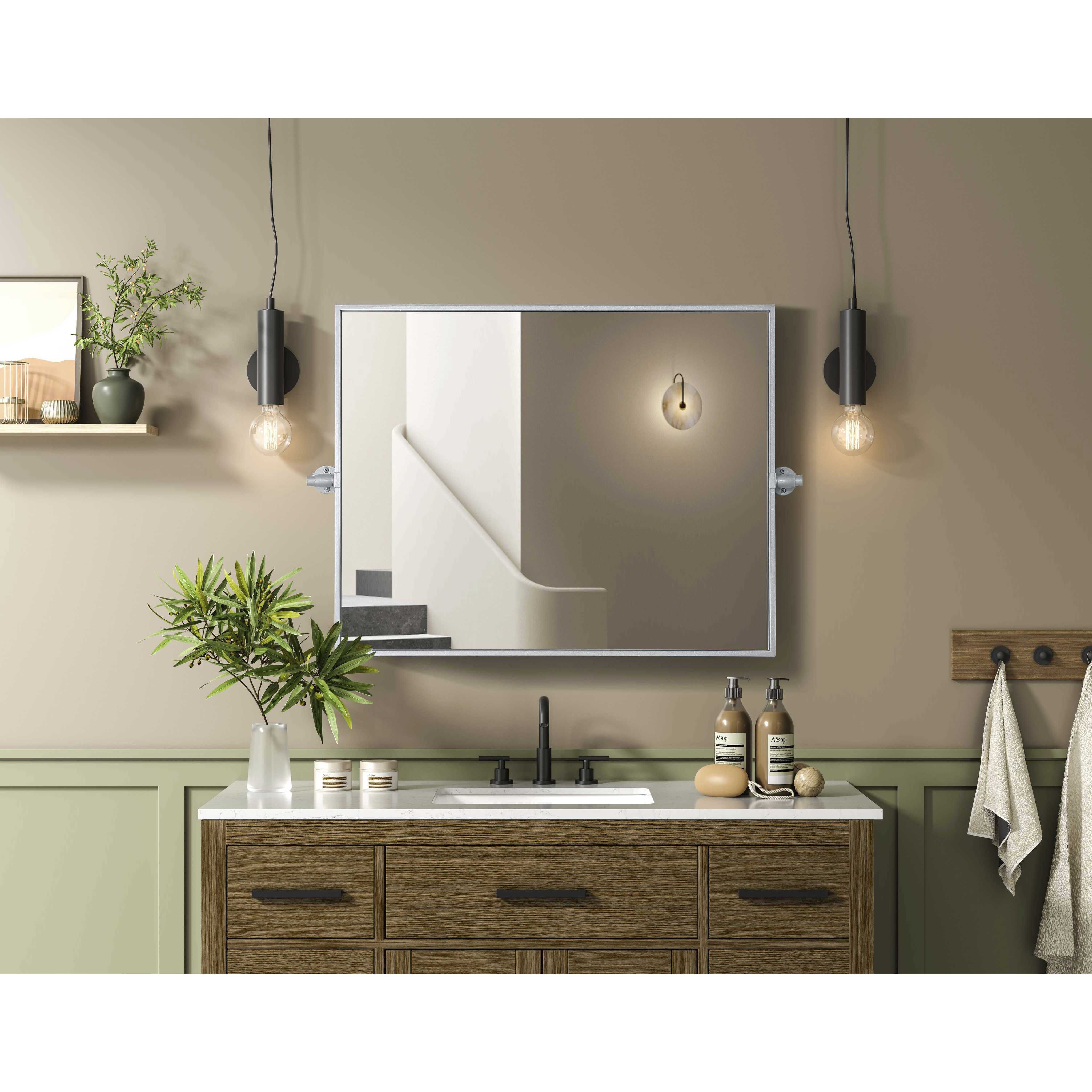 Amoura 30 X 24 inch Silver Mirror