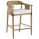 Estes 34.5 inch Pearl and Willow and Honey and Blackened Bronze Outdoor Counter Stool