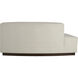 Islander Vanilla and Dark Walnut Sofa, Left